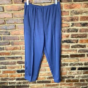 Only Necessities Navy Blue Vintage Elastic Waist Pull-On Pants Women's Size 22WP
